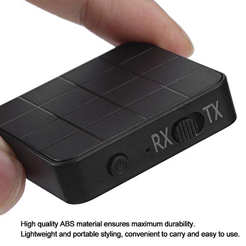KIMISS Bluetooth 5.0 Receiver Transmitter, 2-in-1 Audio Adapter for Car TV PC, Wireless Stereo Converter with Dual Mode, Low Latency, Easy Setup, Compatible with Speakers Headphones