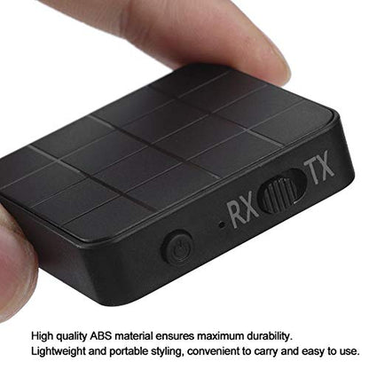 KIMISS Bluetooth 5.0 Receiver Transmitter, 2-in-1 Audio Adapter for Car TV PC, Wireless Stereo Converter with Dual Mode, Low Latency, Easy Setup, Compatible with Speakers Headphones