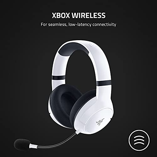 Razer Kaira Wireless Gaming Headset for Xbox Series X|S, Xbox One: Triforce Titanium 50mm Drivers - Cardioid Mic - Breathable Memory Foam Ear Cushions - EQ Pairing Button - Windows Sonic - White - color: White, style: Kaira