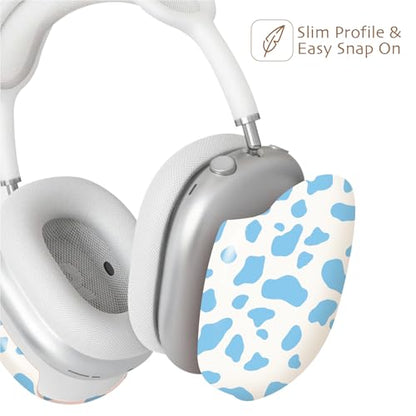 iBenzer Protective Case for AirPods Max Headphones, Ear Cups Cover for Apple AirPods Max (2024 USB-C / 2020 Lightning), MOO-velous in Light Blue, AP-MAX-125 - color: MOO-velous in Light Blue