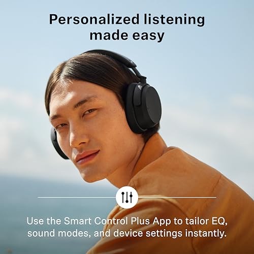 Sennheiser ACCENTUM Wireless Bluetooth Headphones Noise Cancelling - Up to 50HR Playtime, Hybrid Noise Cancelling (ANC), All-Day Comfort, Bluetooth Over Ear Headphones for School, Traveling, Black - color: Black, style: ACCENTUM Wireless