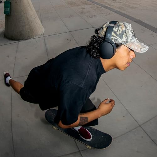 Skullcandy Hesh ANC Noise Cancelling Wireless Headphones - True Black | Bluetooth, Noise Cancellation, Over-Ear Fit, 22 Hours Battery, Foldable, Lightweight Design, Microphone, Studying, Travel - color: True Black