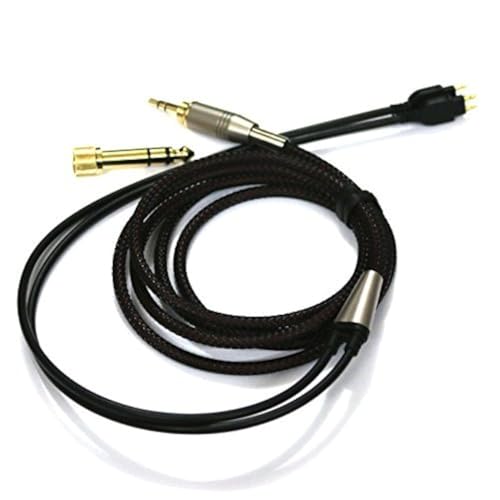 NewFantasia Replacement Audio Upgrade Cable Compatible with Sennheiser HD650, HD600, HD580, HD58X, HD660S, HD660S2, Massdrop HD6XX Headphones 1.5meters/4.9feet - size: 1.5m
