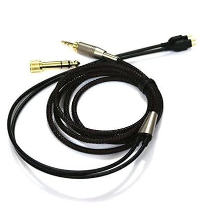 NewFantasia Replacement Audio Upgrade Cable Compatible with Sennheiser HD650, HD600, HD580, HD58X, HD660S, HD660S2, Massdrop HD6XX Headphones 1.5meters/4.9feet - size: 1.5m