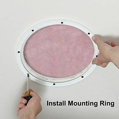 Reliable Hardware Company RH-4002-10-2-A White Universal Surface Mount 10" Speaker Covers, Pair