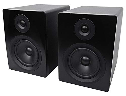 Rockville ROCK-U MINI 2x2 Recording Interface Bundle with APM5B Monitors | 24-Bit/192kHz, USB, 48V Phantom Power, RCM PRO Mic, PRO-M50 Headphones, RVSM1 Stands, RRS190S Pads, 2 TRS Cables, 11-Items