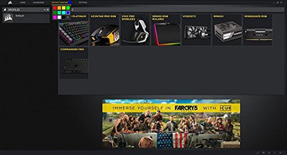 CORSAIR Void PRO RGB Wireless Gaming Headset - Dolby 7.1 Surround Sound Headphones for PC - Discord Certified - 50mm Drivers - Carbon