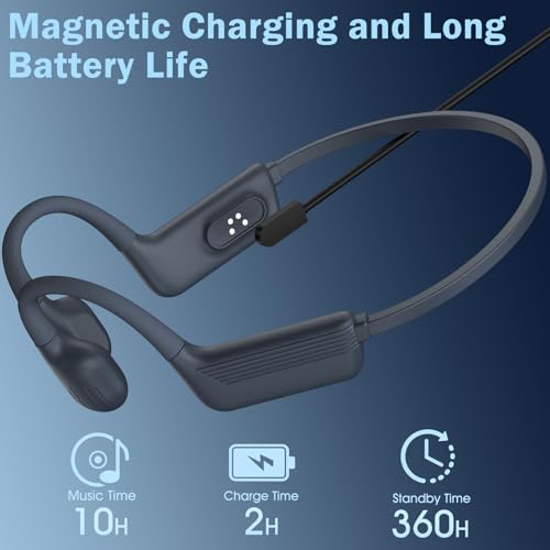 Liquid Silicone Swimming Headphones-Bone Conduction Headphones, IP68 Waterproof Underwater Earphones, LiteSurge Bluetooth Soft/Skin Open Ear Swim Earbuds with 32 GB MP3 Memory for Sport-Ashy - color: Ashy