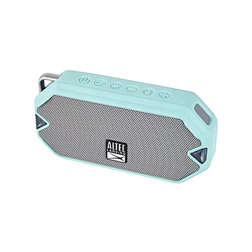 Altec Lansing - HydraMini Wireless Bluetooth Speaker, IP67 Waterproof USB C Rechargeable Battery with 6 Hours Playtime, Compact, Shockproof, Snowproof, Everything Proof (Mint Green) - color: Mint Green