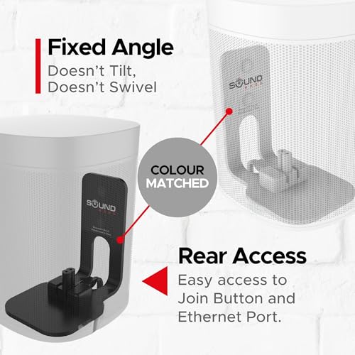 Sound Bass ONE, GEN 2, ONE SL & Play:1 Wall Mount Bracket, Black, Single - color: Black