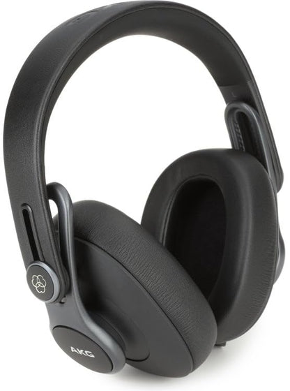 AKG Pro Audio K371 Wired Over-Ear, Closed-Back, Foldable Professional Recording Studio Headphones, Studio Monitor Mixing, Podcast, DJ Stereo Headsets, Black - style: K371