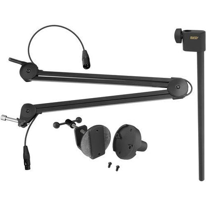 Heil Sound PR 77D Large-Diaphragm Dynamic Microphone (Purple) with BAI-2X Two-Section Broadcast Arm with Internal Springs and Integrated XLR Cable