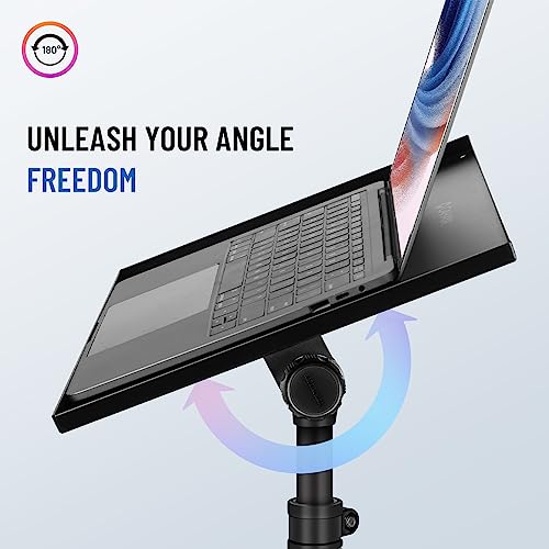 CAHAYA Projector Stand Adjustable Laptop Tripod Stand Portable with Casters | Height 29 to 65in Projector Stand Portable Multifunctional DJ Rack Stand for Outdoor Movies Computer Book DJ Equipment CY0332 - style: Tripod Stand with Casters