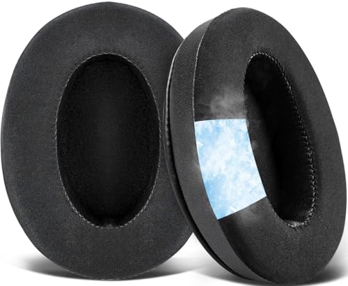 SOULWIT Earpads for ATH M50X/M40X, HyperX Cloud 2/3/Alpha, MDR-7506, Arctis 7/9/5/Nova 7/Pro Wired, G Pro X, Sennheiser HD280, Razer Kaira/Barracuda/Kraken Series, Turtle Beach Stealth,Cooling Gel-B - color: Black