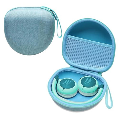 Kids Headphones Case for JBL Junior 320/320BT, Mint (Case Only) | for iClever BTH12/HS19/BTH22/BTH20/BTH18/BTH26, MIDOLA, Candy Bila, JoySpark, acer, eKids, JLab JBuddies Foldable Headphones - color: Mint Green
