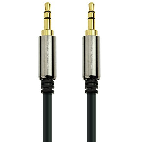 Mediabridge 3.5mm Male Aux Cable (4 Feet) for Headphones, Speakers, Car Stereos and More - size: 4 Feet