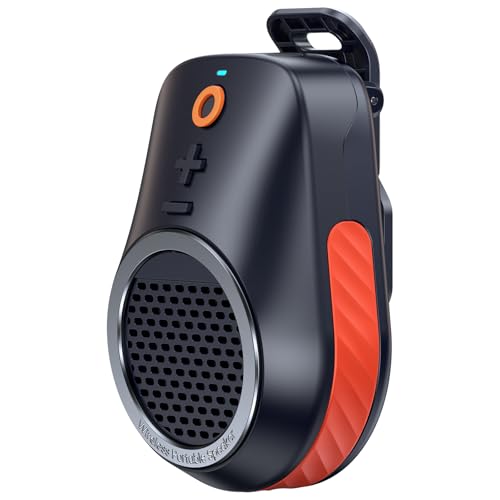 Wodgreat Wearable Clip On Bluetooth 5.4 Speaker IPX5 Waterproof | Clean Sound, Built-in Mic, Hands-Free Music/Calls for Work/Cycling/Home/Party/Outdoor(Black)
