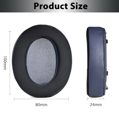 WH-XB910N Replacement Ear Pads, Upgrade Cooling Gel Earpads Cushions for Sony WH-XB910N Noise Cancelling Headphones, Ear Pads Cushions with Soft Memory Foam and Buckle(Blue) - color: Blue-Upgrade Gel-with net and buckle