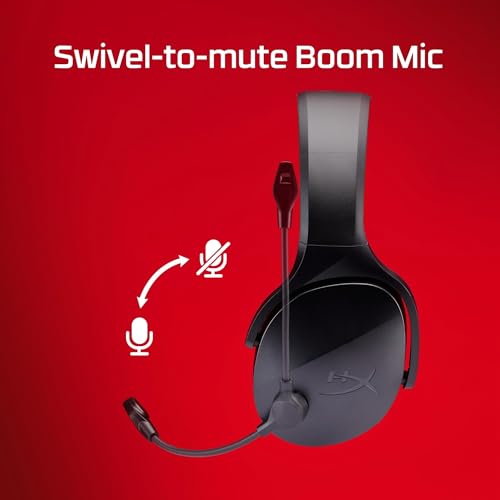 HyperX Cloud Jet – Dual Wireless Gaming Headset, 2.4GHz dongle, Bluetooth 5.3, PC, PS5, Mobile, USB-A – Black - color: Black, size: One Size, style: Wireless