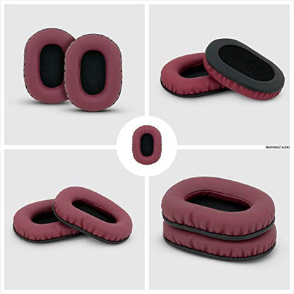 Brainwavz Replacement Earpads for Sony MDR 7506, V6, CD900ST, Memory Foam Ear Pad & Suitable for Other On Ear Headphones, Dark Red - color: Dark Red