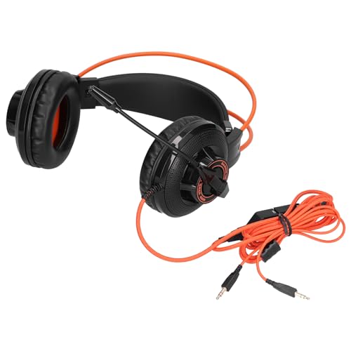 Gaming Headset Lightweight Adjustable with Microphone for and PC Sound Control