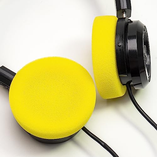 Ear Pad Foam Cushions Compatible with Sennheiser HD414 Grado SR60 SR60i SR80 SR80i SR80e SR125 SR225 SR325 SR SRI RS Series PS1000 GS1000 Headphone (Yellow)