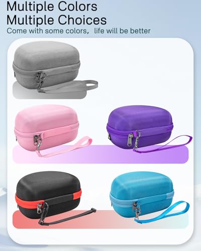 RAIACE Hard Storage Case Compatible with Skullcandy Crusher Over-Ear Headphones, for TOZO HT3 Headphones and More Foldable Headset, Travel Carrying Bag. (Case Only)-Gray - color: Gray