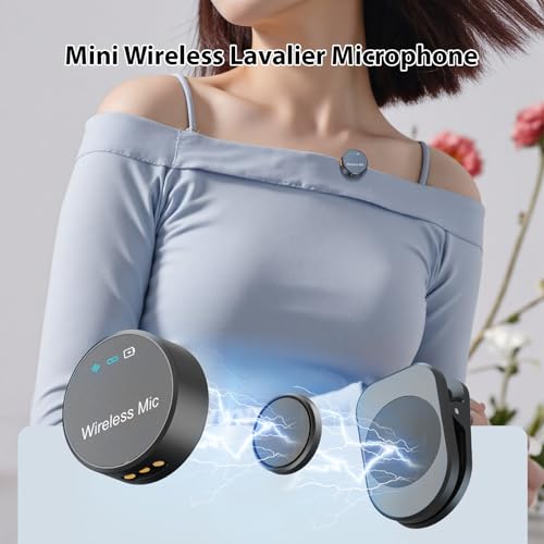 Wireless Lavalier Microphone USB-C Clip-On Mic 2.4GHz | Record clear voice wirelessly for vlogging, interviews, live streaming, online teaching and content creation.