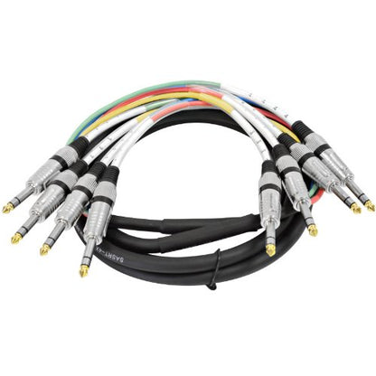 4 Channel 1/4" TRS Snake Cable - 10 Feet Long - Serviceable Ends - Pro Audio Effects Snake for Live Live, Recording, Studios, and Gigs - Patch, Amp, Mixer, Audio Interface 10' - size: 10 Foot - 4 Channel