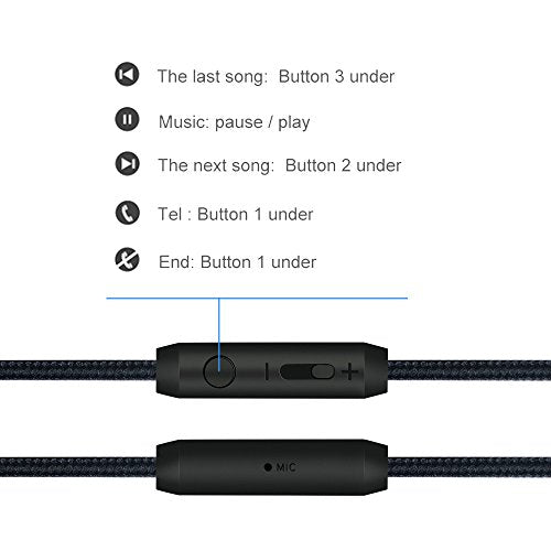 Audio cable with volume control 4.3ft for PS4 Controller, Headphones Black - color: 1 Pack Black, size: 1Pack Black
