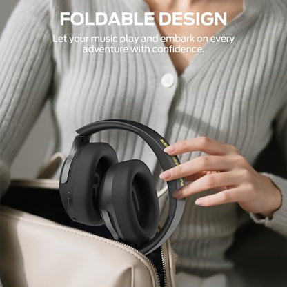 Monster Persona 5th ANC-Wireless Bluetooth Over-Ear Headphones with Microphone, 70H Playtime, Foldable Lightweight Bluetooth 6.0 Headphone for Travel/Office