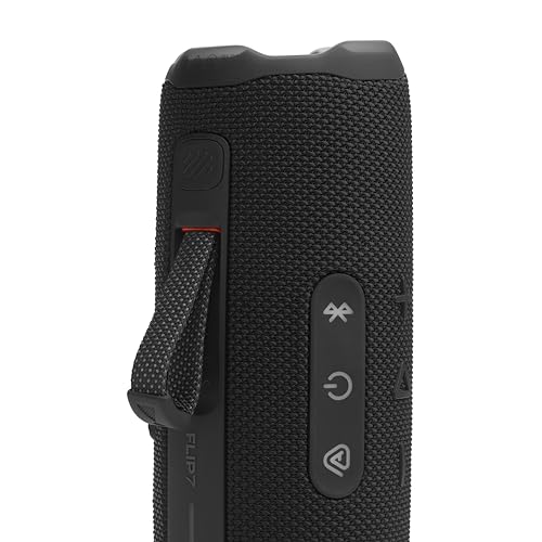 JBL Flip 7 Portable Bluetooth Speaker, Waterproof and Drop-Proof - Black | Up To 16 Hours Playtime, IP68 Dustproof Build, Clip-On Loop, USB C Lossless Audio, Links With Other Speakers For Outdoor Use - color: Black
