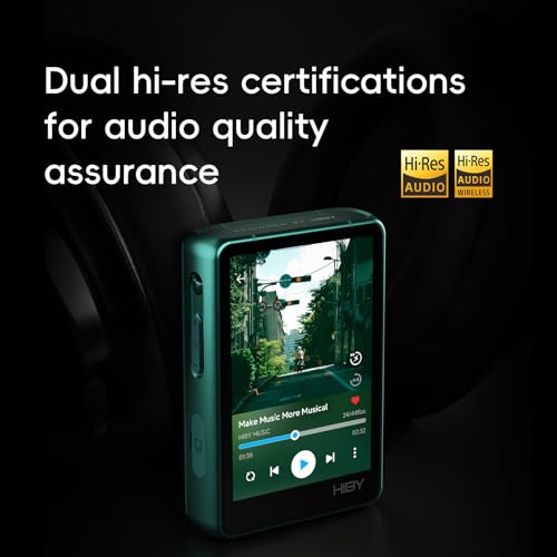 HiBy Music R3 Pro II Hi-Res Audio Player, Dual CS43198 DAC, 4×OPA1622 Amps, DSD256 MQA 8X, Bluetooth 5.1 WiFi Streaming, 3.5mm & 4.4mm Output, Touch Screen, 2TB Expansion - color: Silver