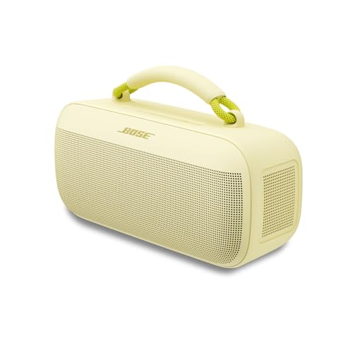 Bose SoundLink Max Bluetooth Speaker - Portable Wireless Party Speaker, IP67 Waterproof, Rope Handle, Up to 20 Hours of Playtime, USB-C, Built-in 3.5mm AUX Input, Citrus Yellow - Limited Edition Color - color: Citrus Yellow
