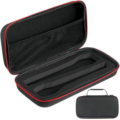 IMIKEYA Wireless Microphone Storage Case Plastic Protective Carry Bag with Zipper Shockproof Waterproof Mic Storage Box with Mesh Pocket for Cable Black 11.81 X 5.90 X 2.75 in