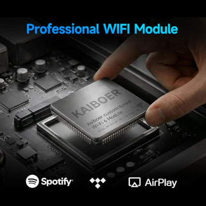 DAC-K5 HiFi DAC/AMP,Desktop Headphone Amplifier,Dual ES9039Q2M DAC,768kHz/32bit,DSD512,6.35mm+4.4mm,RAC,XLR Output,Coaxial, Optical, HDMI-IIS Input,Airplay,Bluetooth 5.4,WiFI6 | Spotify,Tidal Streaming,Dual ES9039Q2M DAC,Airplay,DLNA