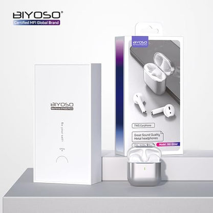 5.4 Earbuds Bluetooth Earphones, Dual-Channel | USB-C Charging Case HiFi Stereo, Sound in-Ear Earphones, Touch Control Ear Auto Pairing Headphones for Apple AirPods - color: White