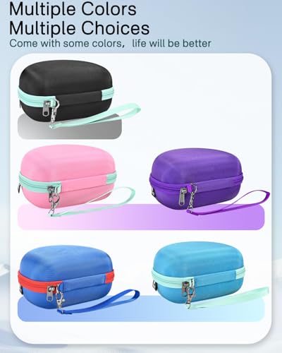 RAIACE Hard Travel Storage Case Compatible with iClever BTH12 / BTH26 / IMYB/JoySpark-T5 / Candy Bila BH03 Headphones, Protective Carrying Bag. (case only) - Black - color: Black