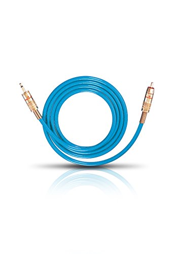 Oehlbach NF 113 DI 500 Digital Audio RCA Cable High Quality S/PDIF Coaxial Cable Multiple Shielding 75 Ohm 5 m Blue