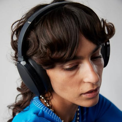 Skullcandy Hesh Evo Wireless Over-Ear Bluetooth Headphones - True Black | Bluetooth, Noise Isolating Fit, 36 Hours Battery, Foldable, Lightweight Design, Microphone, Travel, Commuting, Studying - color: True Black