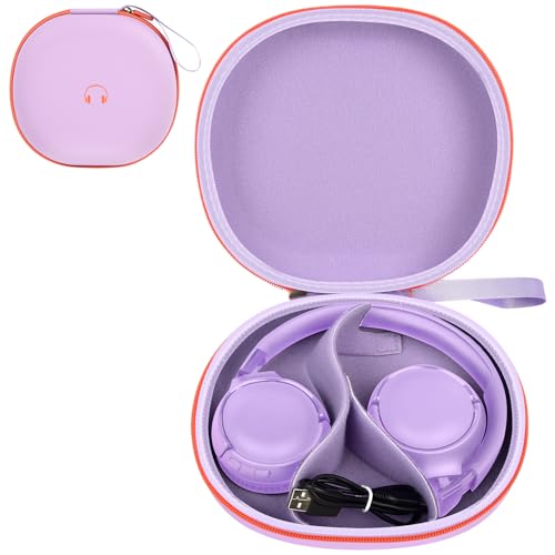 Comecase Headphone Case for JBL Tune 770NC，for JBL Live, 770NC, 660NC, 650B | Adjustable Divider, Cable Space and Carry Handle for Commuting, Gym and Travel, Students and Music Lovers, Case Only - Purple - color: Purple