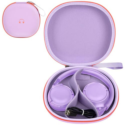 Comecase Headphone Case for JBL Tune 770NC，for JBL Live, 770NC, 660NC, 650B | Adjustable Divider, Cable Space and Carry Handle for Commuting, Gym and Travel, Students and Music Lovers, Case Only - Purple - color: Purple