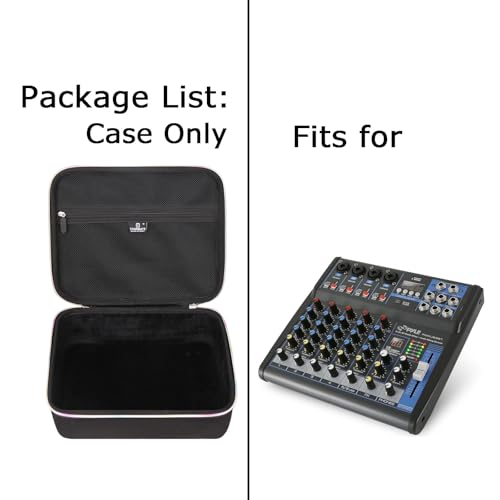 Hard Storage Case for Pyle Professional Audio Mixer - Travel Case for Depusheng M4/M6,Pyle 4/6 Channel PMXU43BT.5 Sound Board Console(Only Box)