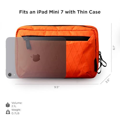 ALPAKA Elements Tech Case Tech 파우치 2.1L 케이블 백 핫 오렌지 X-Pac RVX21 | 내후성 원단, YKK 아쿠아가드 지퍼, 탈착식 어깨끈, 전자 제품 및 액세서리, 일상 업무 여행에 이상적 - color: 핫 오렌지-2.1L-X-Pac RVX21