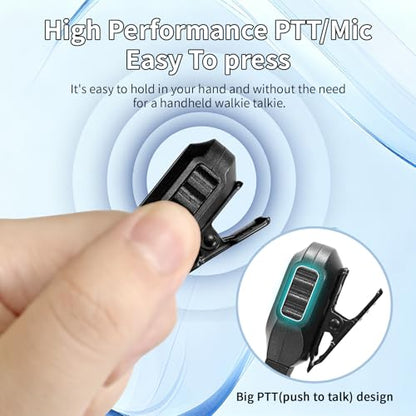 Walkie Talkie Earpiece with Mic Compatible with Baofeng UV-5R 888S, Retevis RT21 RT22 RT68 H-777 RT86, Kenwood TH-F6 F6A D7 Pxton Two Way Radios Earpiece G Shape Ear Piece for Police Radios (5 Pack) - color: GT-1