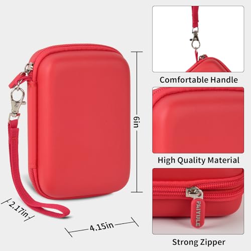 PAIYULE Travel Carrying Case for R36S RG353V RG353VS Handheld Game Console - color: Red, style: For R36s