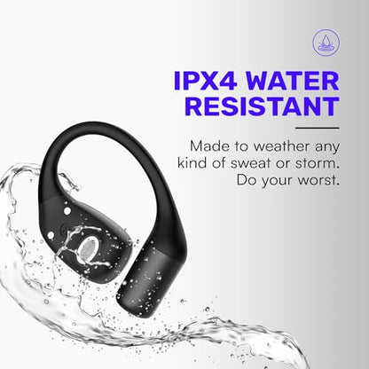 Raycon Essential Open Ear Earbuds – Open Ear Headphones, Earbuds Wireless Bluetooth, Sweat & Water-Resistant Earphones, Running Headphones with Ultra-Lightweight Design, 36 Hours Battery Life (Blue) - color: Blue