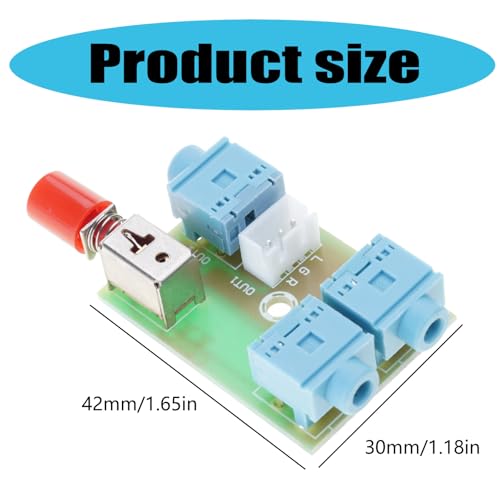 Manual Control Music Switches Board for 3.5mm Device Signals Transfer Selection Music Splitter Module Stable Switcher