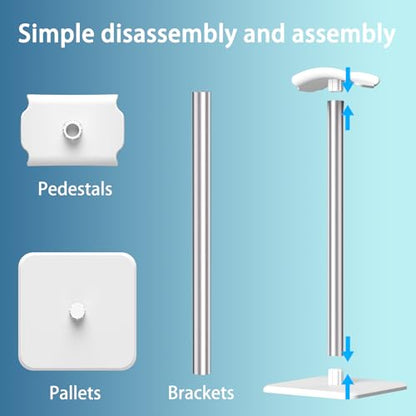 Headphone Stand - Headset Stand with Aluminum Hanger (White) | Headphone Holder for AirPods Max, Sony, Bose, Beats and More - color: White