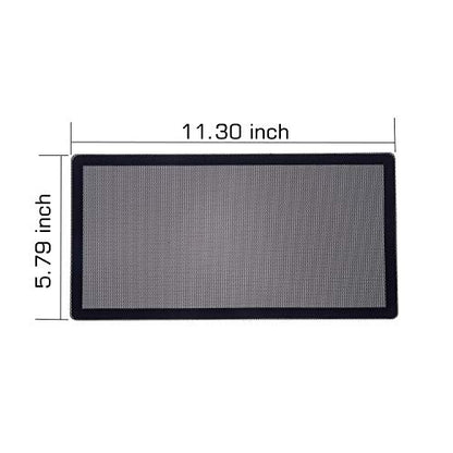 287mm Magnetic Fan Dust Mesh Filter PVC Computer PC Case Cover Black 2-Pack | Magnetic 11.3inch x 5.79inch PVC PC Fan Dust Mesh Filter - Protects Computer Chassis, Speakers & Electronics from Dust - size: 287x147mm/11.3x5.79inch Black, style: 287mm 2-Pack